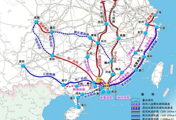 深圳建30条城际线路