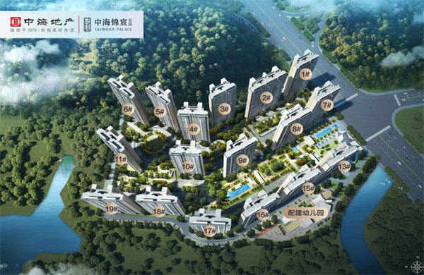 中海锦宸2栋户型建面约86/96㎡ 备案均价12826元/㎡